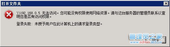 无法访问。您可能没有权限使用网络资源。.jpg